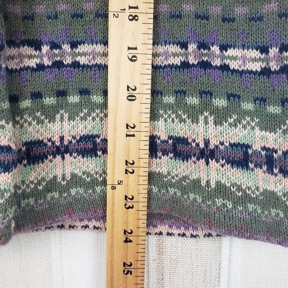 Chaps Southwestern‎ Knit Sweater Vest Cardigan Size Small - Picture 5 of 11